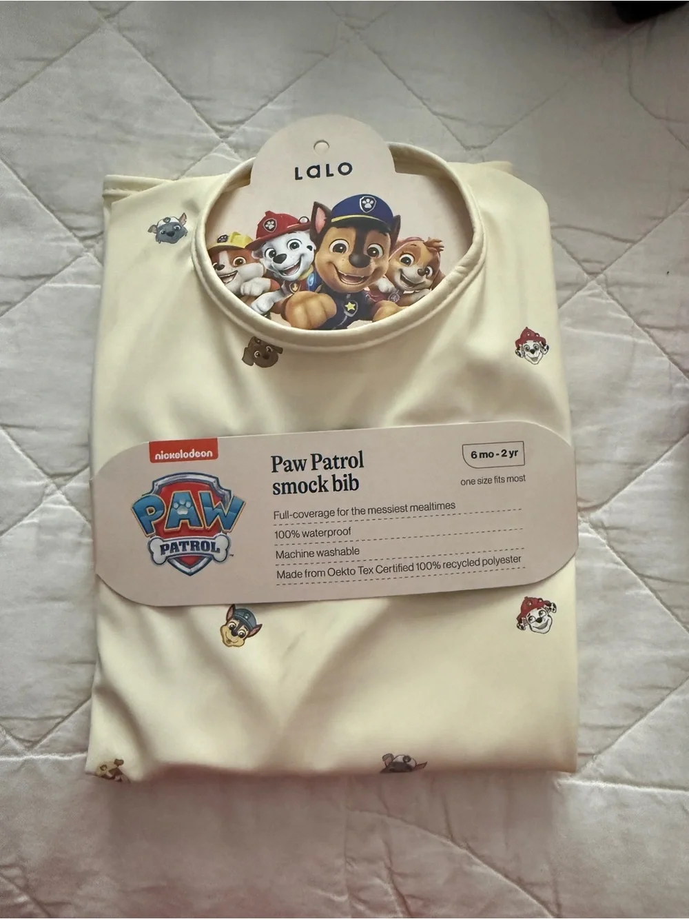 Paw Patrol smock bib